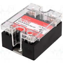 Relais input 5VDC, output max 230VAC/10A