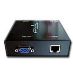 AV VGA extender - přijímač, Ethernet Cat5/6, do 150m