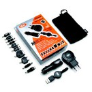 Napájecí set Celly Unipower (AC adapter + autoadapter s USB výstupem, 10 konektorů)