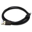 USB-micro USB powersupply cable, 180cm, black