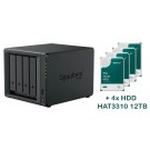 NAS Synology DS423+ +4xHAT3310-12T, 2x Gb LAN