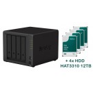 NAS Synology DS923+ +4xHAT3310-12T, 2x Gb LAN