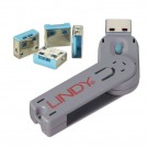 USB Lock (USB klíč + 4 uzamykatelné záslepky portů)