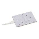 X-Touch, 4 small button, Rectangular, White LED, 180cm cable