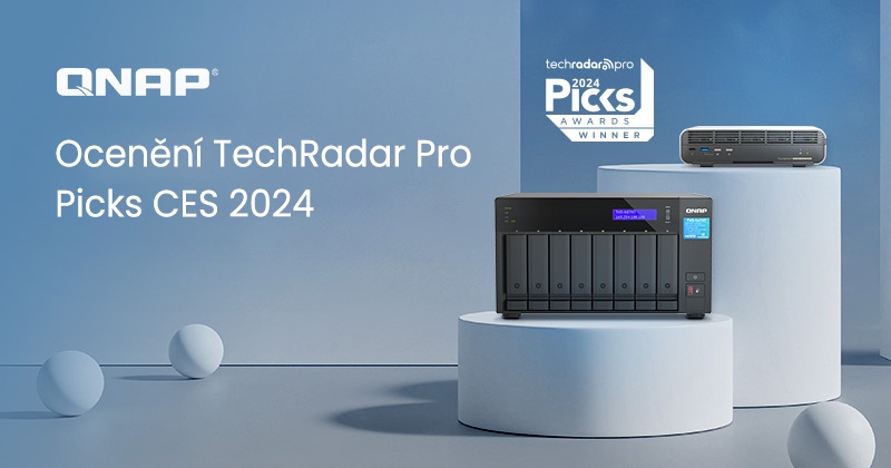 QNAP TBS-h574TX a TVS-h874T získaly prestižní ocenění CES 2024 Picks Awards od TechRadar Pro